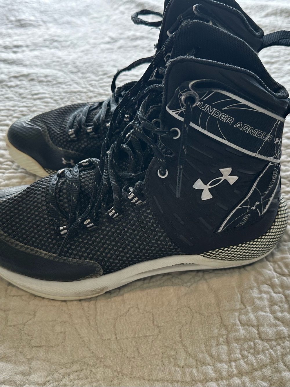 Under Armour Black High-Top Athletic Shoes